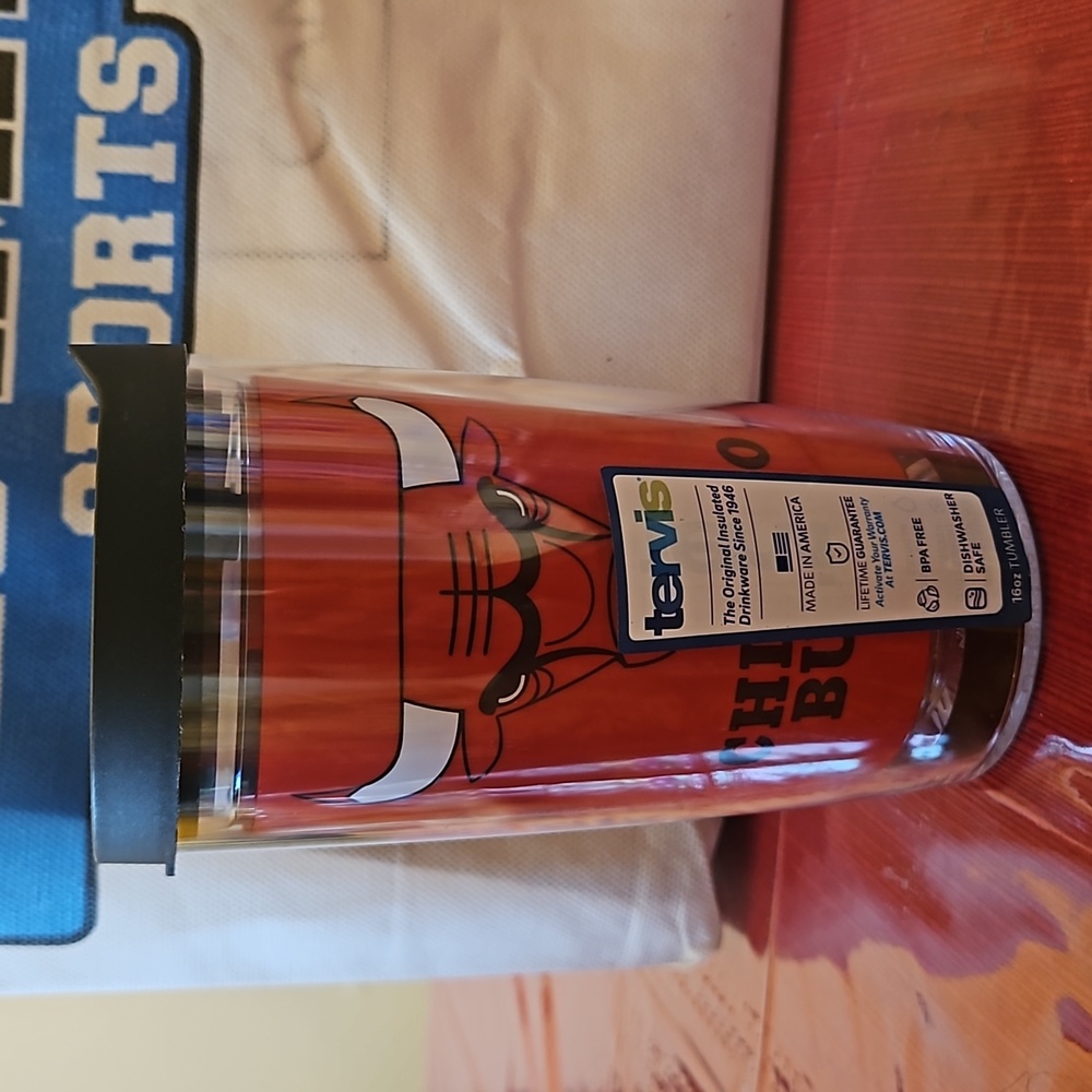NWT Tervis® RARE NBA Chicago Bulls 16 oz tumbler